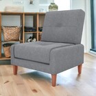 Poltrona Para Sala De Espera Kael Boucle  Cinza