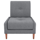 Poltrona Para Sala De Espera Kael Boucle  Cinza