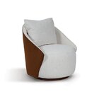 Poltrona Para Sala De Estar 74cm X 64cm Mabel Branco / Terrac