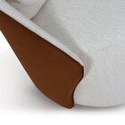 Poltrona Para Sala De Estar 74cm X 64cm Mabel Branco / Terrac