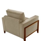 Poltrona Para Sala De Estar 90cm X 100cm Paris Bege