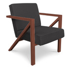 Poltrona Para Sala De Estar Angel Linho Base Metálica Cobre -