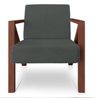 Poltrona Para Sala De Estar Angel Veludo Boucle Base Metálica