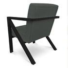 Poltrona Para Sala De Estar Angel Veludo Boucle Base Metálica