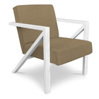 Poltrona Para Sala De Estar Angel Veludo Boucle Marfim Base M