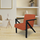 Poltrona Para Sala De Estar Angel Veludo Boucle Terra Base Me