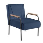 Poltrona Para Sala De Estar Apolo Estilo Contemporâneo Azul M