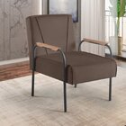 Poltrona Para Sala De Estar Apolo Estilo Contemporâneo Marrom