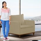 Poltrona Para Sala De Estar Armany Jolie/bege