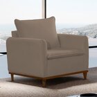 Poltrona Para Sala De Estar Armany Jolie/cinza