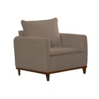 Poltrona Para Sala De Estar Armany Jolie/cinza