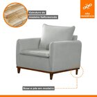 Poltrona Para Sala De Estar Armany Jolie/prata