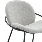 Poltrona Para Sala De Estar Base Em Aço Lea Off White