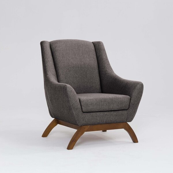 Poltrona Para Sala De Estar Base Em Madeira Juliet Mescla Mar