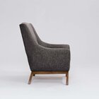 Poltrona Para Sala De Estar Base Em Madeira Juliet Mescla Mar