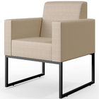 Poltrona Para Sala De Estar Base Fixa De Metal Helô L02 Facto