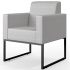 Poltrona Para Sala De Estar Base Fixa De Metal Helô L02 Facto