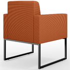 Poltrona Para Sala De Estar Base Fixa De Metal Helô L02 Tecid