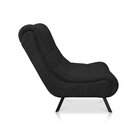 Poltrona Para Sala De Estar Boucle Vancouver Preto