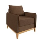 Poltrona Para Sala De Estar Br 0,6 (1 Ass 0,55) Lugano Marrom