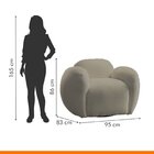 Poltrona Para Sala De Estar Burgos Genebra/palha