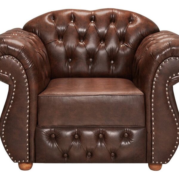 Poltrona Para Sala De Estar Chest Merlô Design De Luxo Marrom | Leroy ...