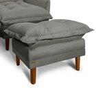 Poltrona Para Sala De Estar Classic 1 Lugar Grafite