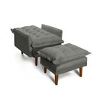 Poltrona Para Sala De Estar Classic 1 Lugar Grafite