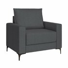 Poltrona Para Sala De Estar Com Pés De Metal Coleção Premium