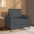 Poltrona Para Sala De Estar Com Pés De Metal Coleção Premium