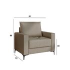 Poltrona Para Sala De Estar Com Pés De Metal Coleção Premium