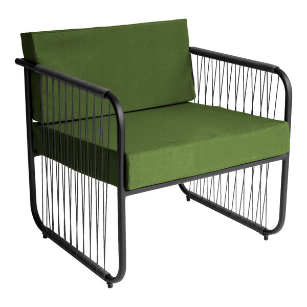 Poltrona Para Sala De Estar Córdova Em Aço Carbono E Fibra Si