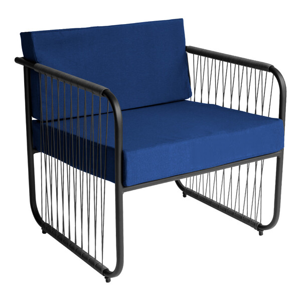 Poltrona Para Sala De Estar Córdova Em Aço Carbono E Fibra Si