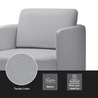 Poltrona Para Sala De Estar Dakota Cinza Decorativa Giratória