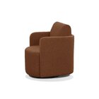 Poltrona Para Sala De Estar Dakota Decorativa Terracota Pés G