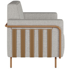 Poltrona Para Sala De Estar Decorativa Base Fixa Agnes M03 Li