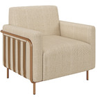 Poltrona Para Sala De Estar Decorativa Base Fixa Agnes M03 Li