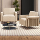 Poltrona Para Sala De Estar Decorativa Base Fixa Agnes M03 Li