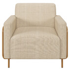 Poltrona Para Sala De Estar Decorativa Base Fixa Agnes M03 Li