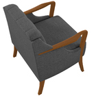 Poltrona Para Sala De Estar Decorativa Base Fixa Coral M03 Li