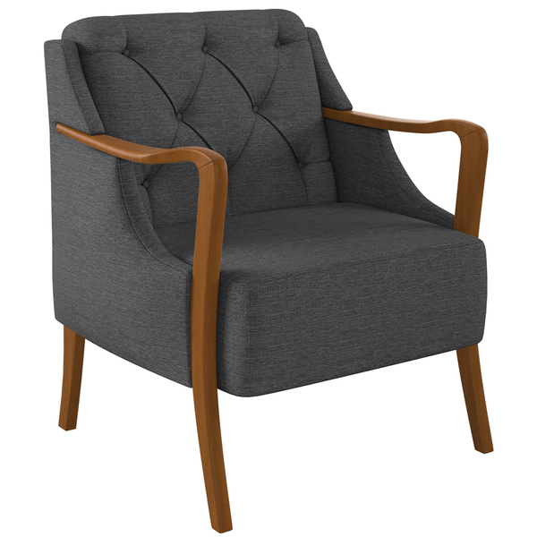 Poltrona Para Sala De Estar Decorativa Base Fixa Coral M03 Li