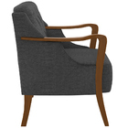 Poltrona Para Sala De Estar Decorativa Base Fixa Coral M03 Li