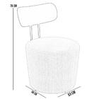 Poltrona Para Sala De Estar Decorativa Base Fixa Luara M03 Li