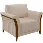 Poltrona Para Sala De Estar Decorativa Base Fixa Stefan M03 L