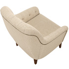 Poltrona Para Sala De Estar Decorativa Com Tachas Base Fixa B