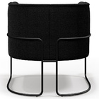 Poltrona Para Sala De Estar Decorativa Fixa Base Aço Preto Be