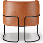 Poltrona Para Sala De Estar Decorativa Fixa Base Aço Preto Be