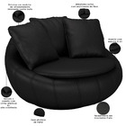 Poltrona Para Sala De Estar Decorativa Giratória Kira M03 Cou