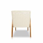 Poltrona Para Sala De Estar Em Linho Ely Off White