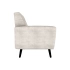 Poltrona Para Sala De Estar Em Veludo Lívia Boucle Natural